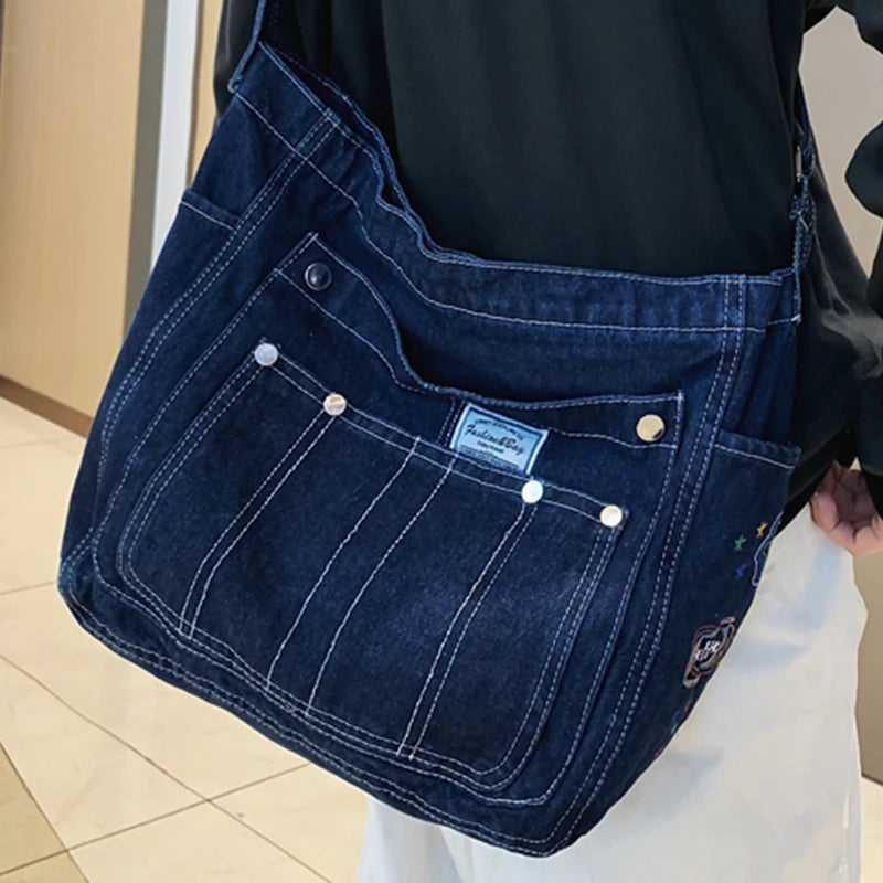 Denim-Umhängetaschen für Damen